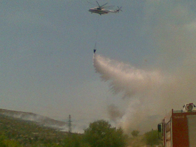 Φωτιά στο όρος Αιγάλεω